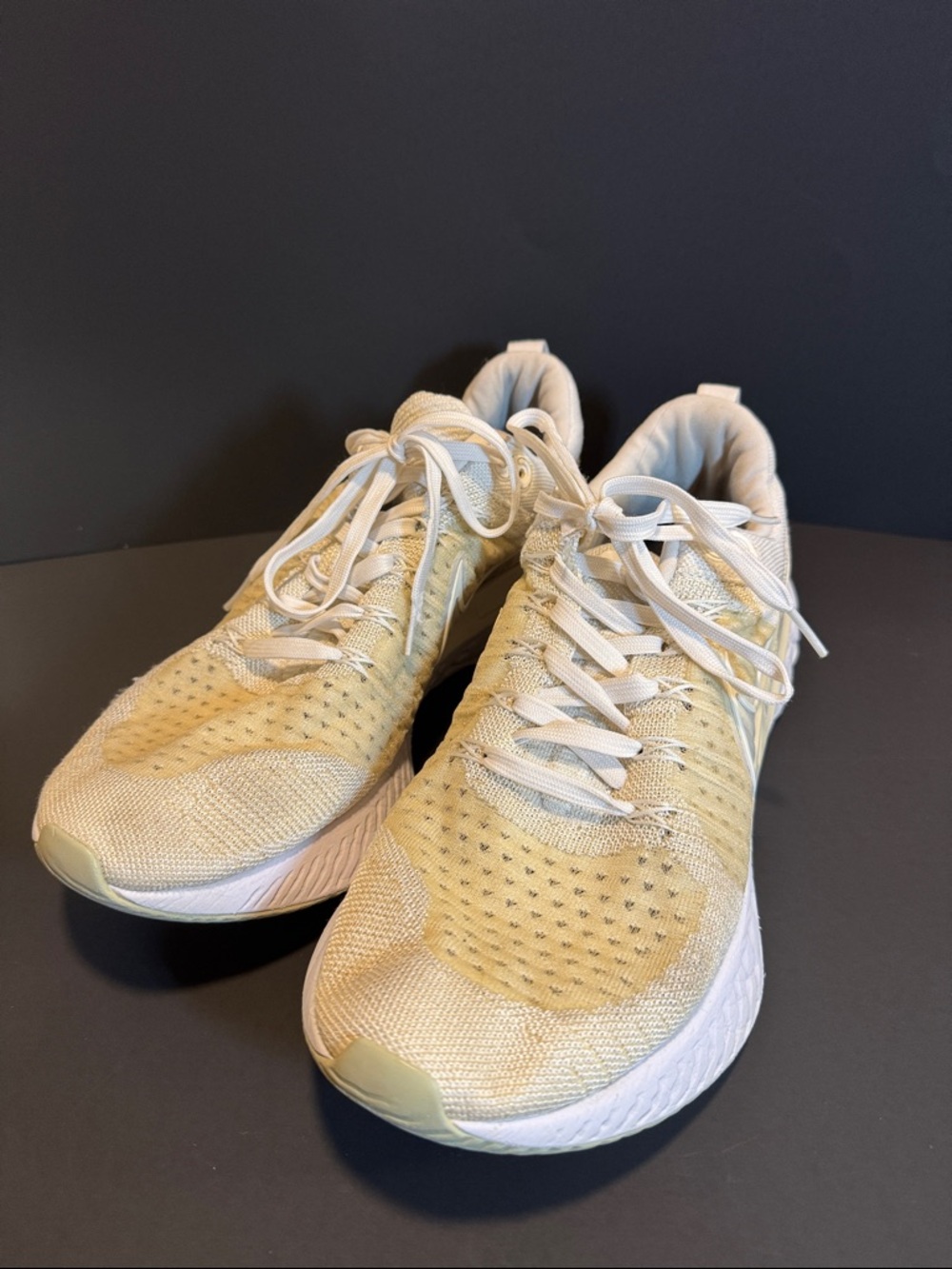 Nike React infinity Run flyknit 2white cream women’s Running shoes - Picture 5 of 8